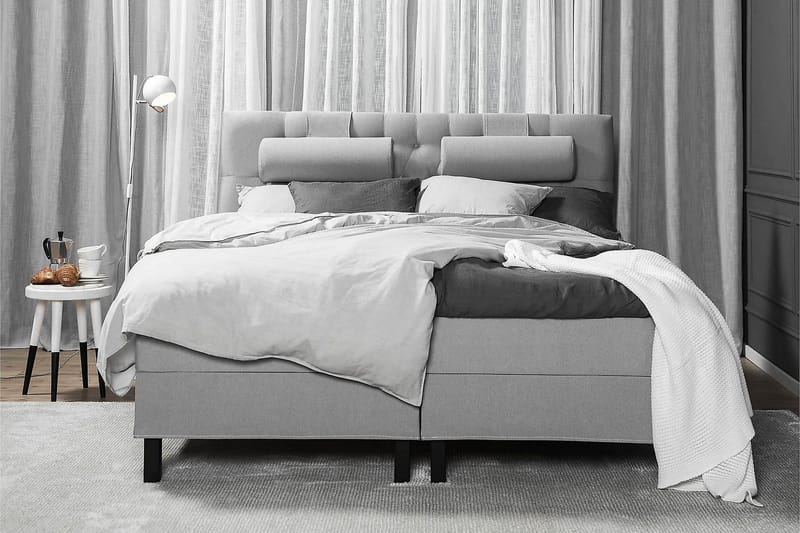 Lucky Kontinentalsäng 160x200 cm - Mellangrå - Möbler - Säng - Kontinentalsäng