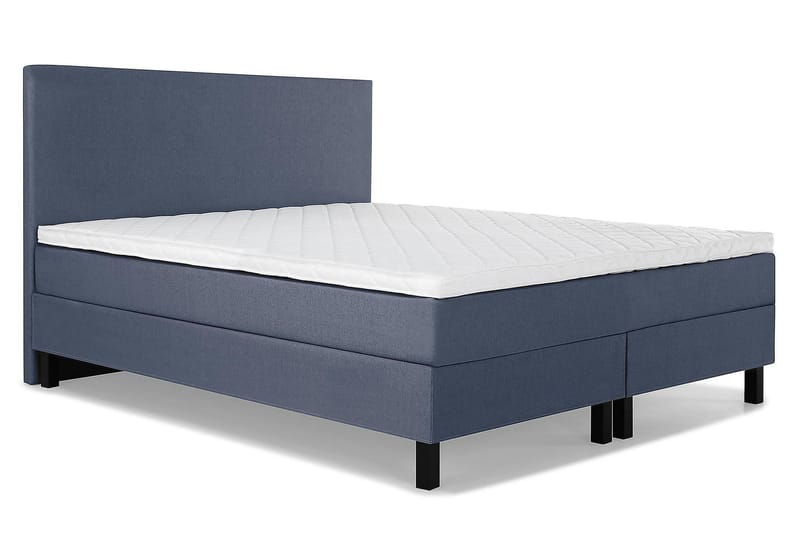 Lucky Kontinentalsäng 160x200Skum - Mörkblå - Komplett sängpaket - Kontinentalsäng - Dubbelsäng