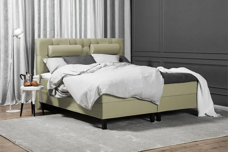 Lucky Kontinentalsäng 180x200Latexmadrass - Grön - Möbler - Säng - Kontinentalsäng