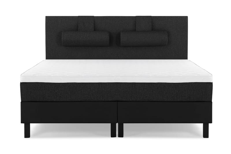 Lucky Kontinentalsäng 180x200Skum - Svart/Grå/PU - Möbler - Säng - Komplett sängpaket