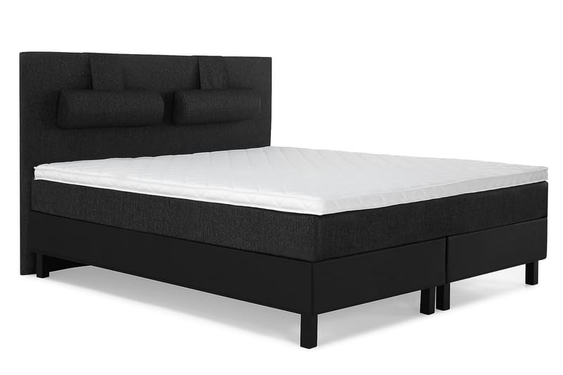 Lucky Kontinentalsäng 180x200Skum - Svart/Grå/PU - Möbler - Säng - Komplett sängpaket