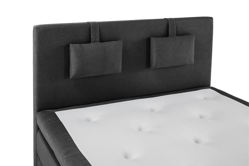 Lucky Sängpaket 140x200 LatexSlät Sänggavel - Svart/Grå - Möbler - Säng - Komplett sängpaket
