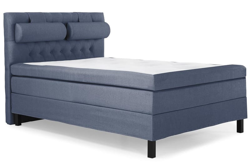 Lucky Sängpaket 140x200 Memory Diamant Sänggavel - Nackkudde Stor Mörkblå - Möbler - Säng - Kontinentalsäng