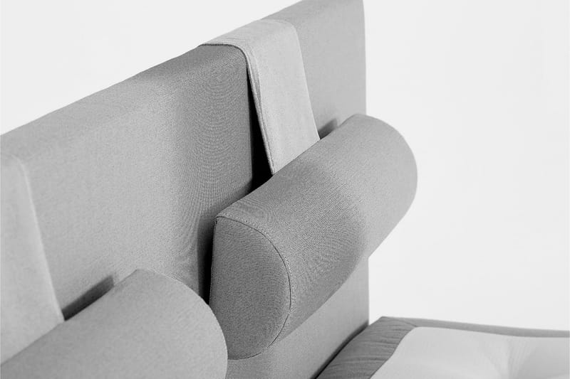 Lucky Sängpaket 150x200 SkumSlät Sänggavel - Grå - Möbler - Säng - Kontinentalsäng