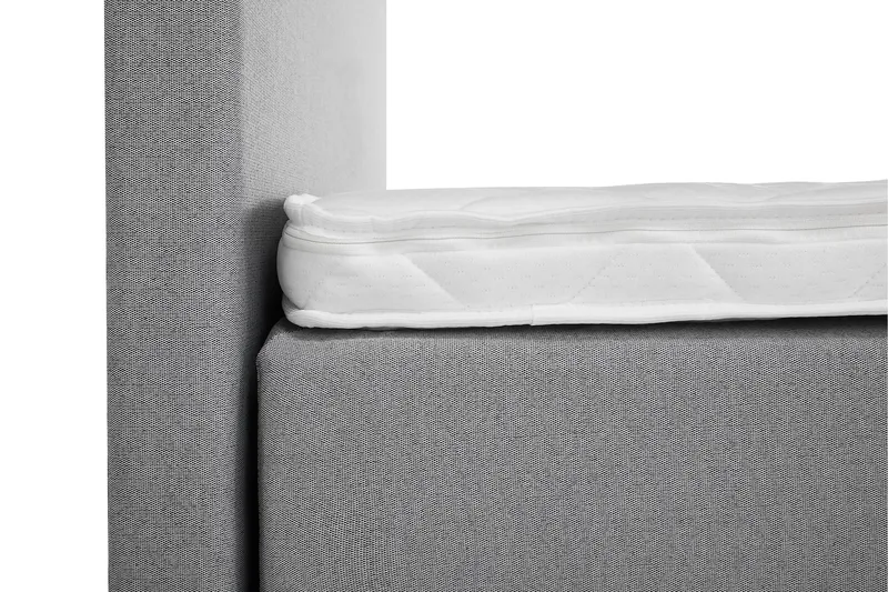Lucky Sängpaket 150x200 SkumSlät Sänggavel - Grå - Möbler - Säng - Kontinentalsäng