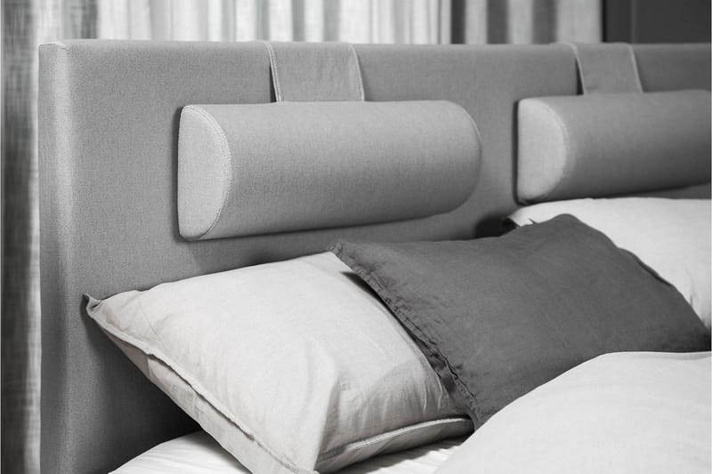 Lucky Sängpaket 150x200 SkumSlät Sänggavel - Grå - Möbler - Säng - Kontinentalsäng