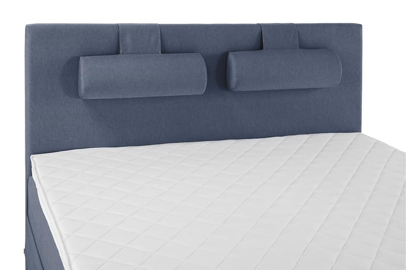 Lucky Sängpaket 150x200 SkumSlät Sänggavel Nackkudde - Nackkudde Stor Mörkblå - Komplett sängpaket - Kontinentalsäng