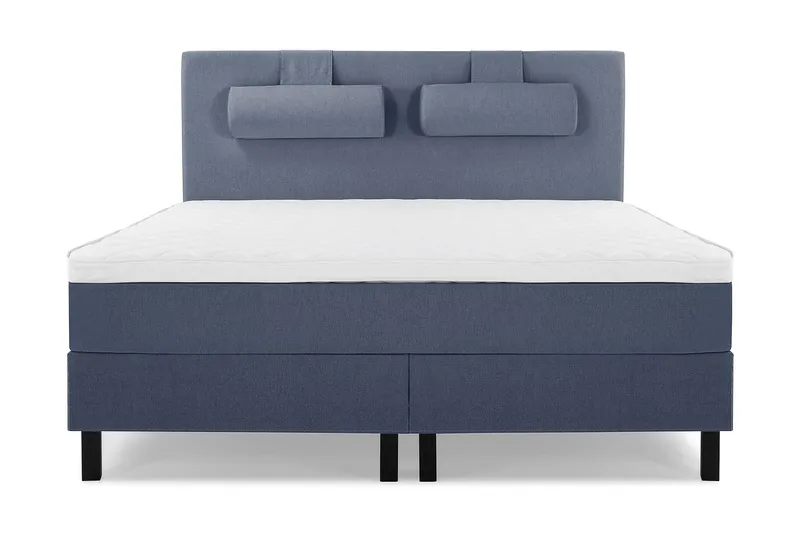 Lucky Sängpaket 150x200 SkumSlät Sänggavel Nackkudde - Nackkudde Stor Mörkblå - Möbler - Säng - Kontinentalsäng