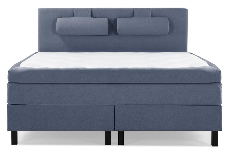 Lucky Sängpaket 180x200 Polyeter Slät Sänggavel - Mörkblå - Möbler - Säng - Kontinentalsäng