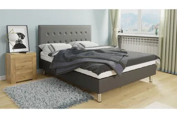 Lux Kontinentalsäng 120x204 cm - Grå - Möbler - Säng - Kontinentalsäng