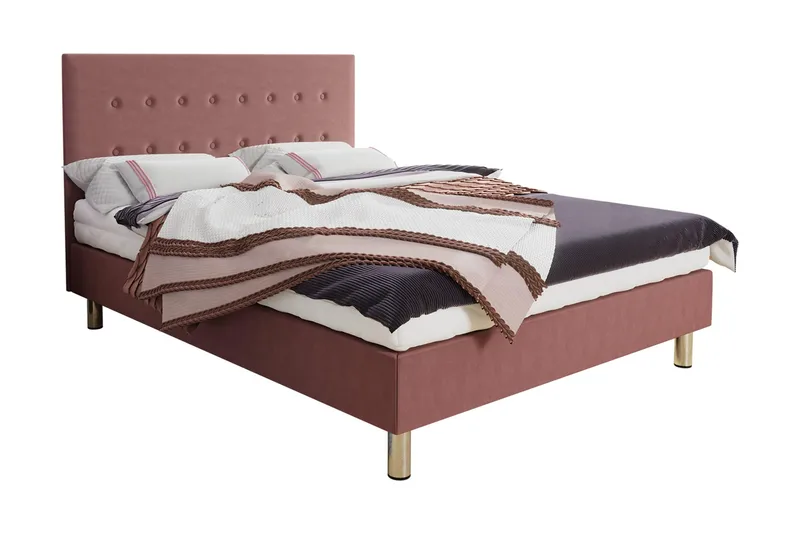 Lux Kontinentalsäng 160x204 cm  Rosa  Rosa, Rosa
