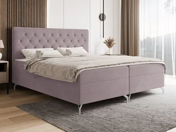 Mavik Sängpaket Kontinentalsäng med förvaring 200x200 cm - rosa - Möbler - Säng - Kontinentalsäng