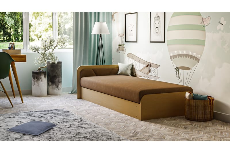 Mayuri Kontinentalsäng 80x190 cm - Brun - Möbler - Säng - Kontinentalsäng