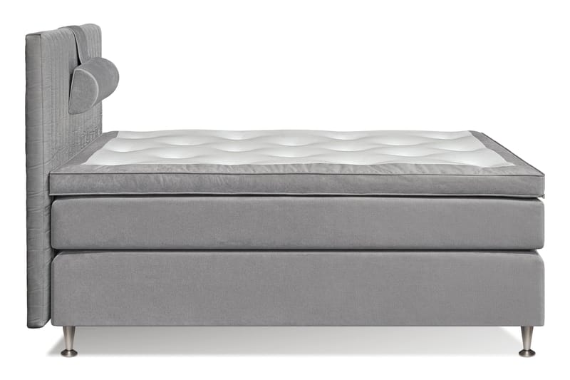 Mega Komplett Sängpaket 140x200 - Ljusgrå - Komplett sängpaket