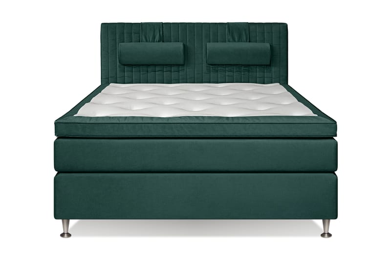 Mega Komplett Sängpaket 160x200 - Grön - Kontinentalsäng