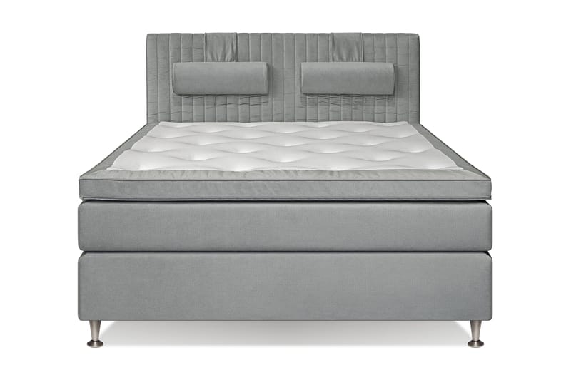 Mega Komplett Sängpaket 160x200 - Ljusgrå - Komplett sängpaket