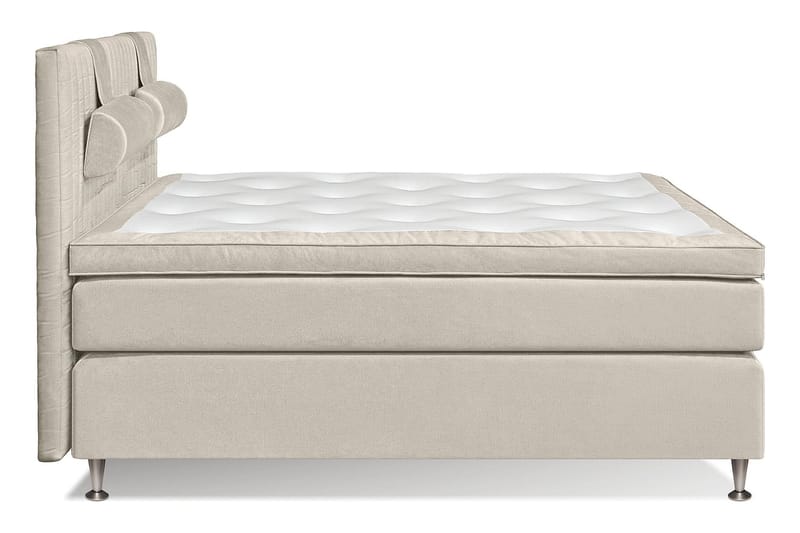 MEGA Kontinentalsäng 160x200 cm - Beige - Komplett sängpaket