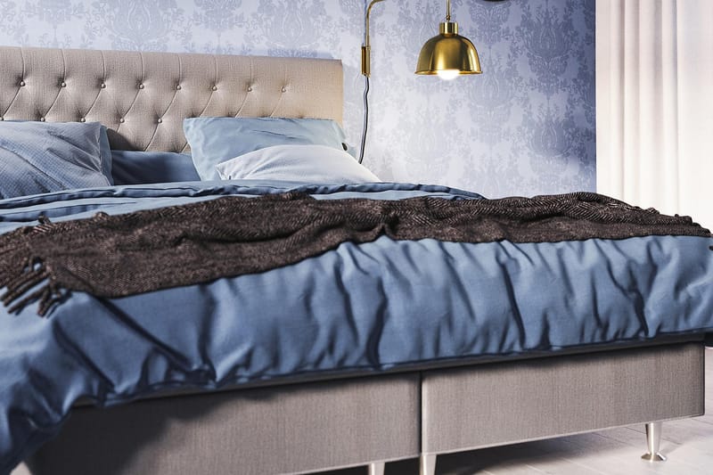 Meja Kontinentalsäng 120x200 - Ljusgrå - Möbler - Säng - Kontinentalsäng