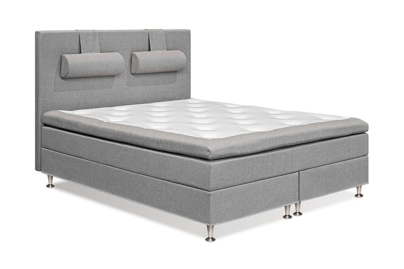 Meja Kontinentalsäng 160x200 - Ljusgrå - Möbler - Säng - Komplett sängpaket