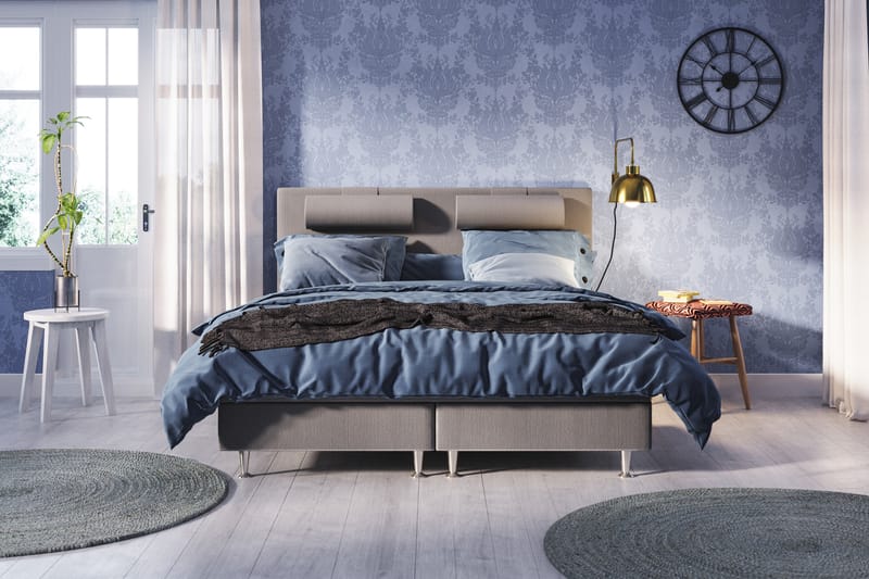 Meja Sängpaket 160x200 - Ljusgrå - Möbler - Säng - Komplett sängpaket