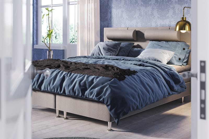 Meja Sängpaket 160x200 - Ljusgrå - Möbler - Säng - Komplett sängpaket