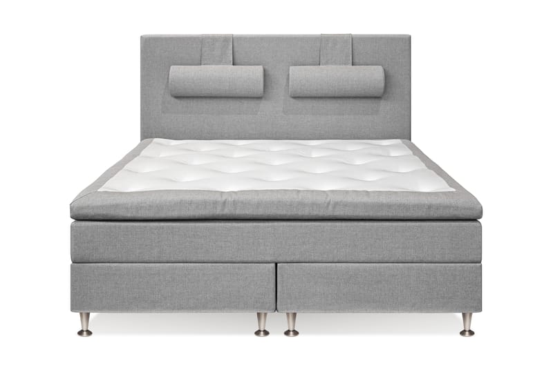 Meja Sängpaket 160x200 - Ljusgrå - Dubbelsäng - Komplett sängpaket - Kontinentalsäng