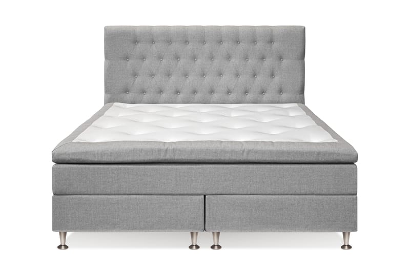 Meja Sängpaket 160x200 - Ljusgrå - Dubbelsäng - Komplett sängpaket - Kontinentalsäng