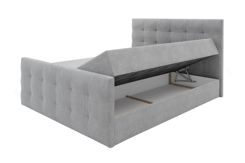 Milano Kontinentalsäng 140x200 cm med Sänggavel  Rosa - Grå - Möbler - Säng - Kontinentalsäng
