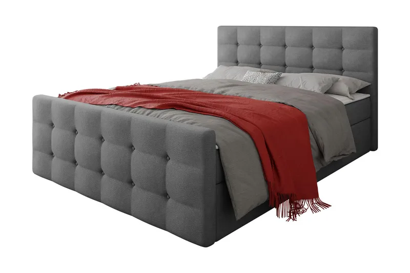 Milano Kontinentalsäng 140x200 cm med Sänggavel - Rosa - Möbler - Säng - Kontinentalsäng