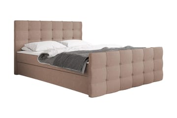 Milano Kontinentalsäng 180x210 cm  Rosa Beige