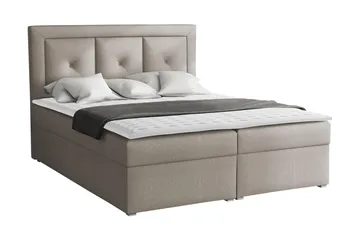 Moden Kontinentalsäng 160x215cm LED-belysning