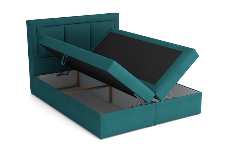 Moden Kontinentalsäng 180x215cm LED-belysning - Blå - Möbler - Säng - Kontinentalsäng