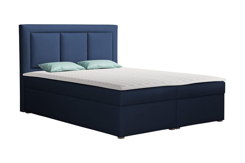 Moden Kontinentalsäng 180x215cm LED-belysning - Blå - Möbler - Säng - Kontinentalsäng