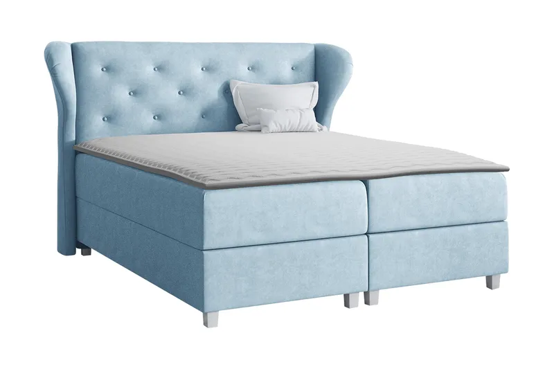 Naurstad Kontinentalsäng 120x200 cm, Blå