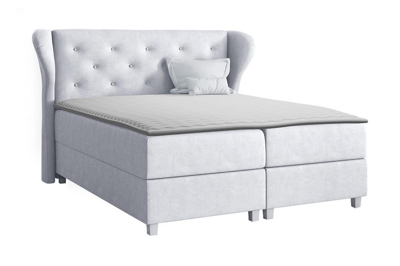 Naurstad Kontinentalsäng 120x200 cm, Ljusgrå