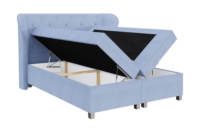 Naurstad Kontinentalsäng 140x200 cm - Blå - Möbler - Säng - Kontinentalsäng