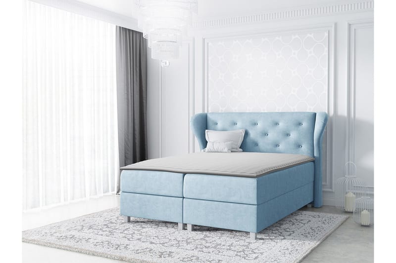 Naurstad Kontinentalsäng 180x200 cm - Blå - Möbler - Säng - Kontinentalsäng