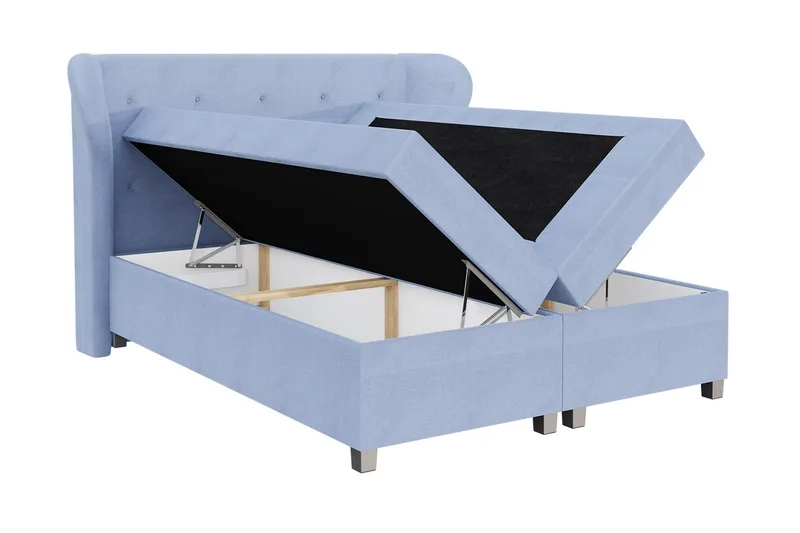 Naurstad Kontinentalsäng 200x200 - Ljusgrå - Möbler - Säng - Kontinentalsäng