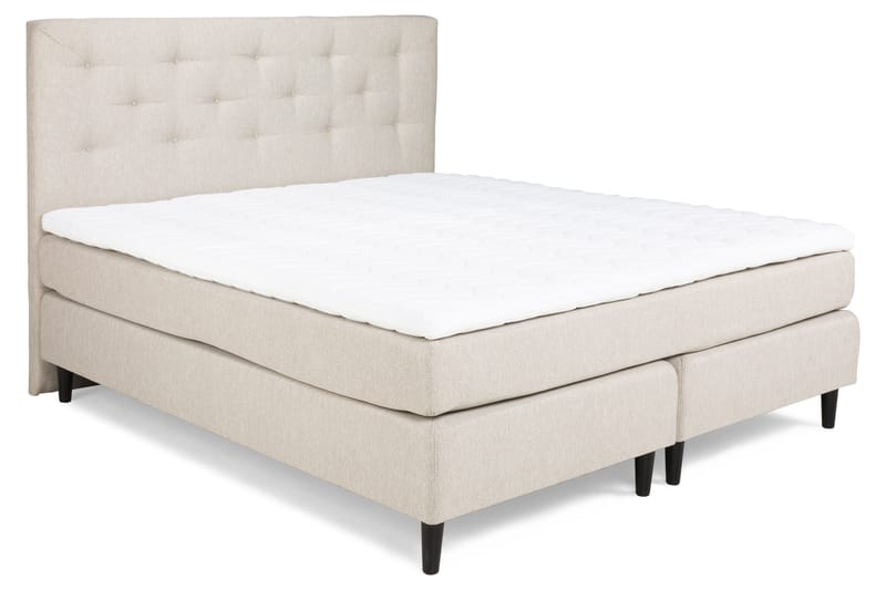 Nice Deluxe Komplett Sängpaket 160x200 - Beige - Möbler - Säng - Komplett sängpaket