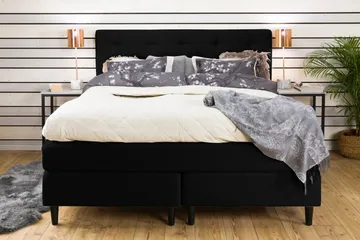 Nice Deluxe Kontinentalsäng 160x200 - Svart - Möbler - Säng - Kontinentalsäng