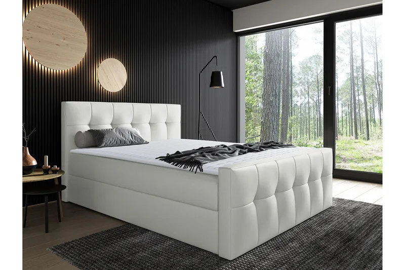 Norrbacksjö Kontinentalsäng 160x200 cm - Vit - Möbler - Säng - Kontinentalsäng