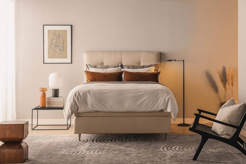 Oslo Lyx Kontinentalsäng 120x200 cm - Beige - Möbler - Säng - Kontinentalsäng