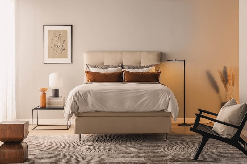 Oslo Lyx Kontinentalsäng 140x200 cm - Beige - Möbler - Säng - Kontinentalsäng