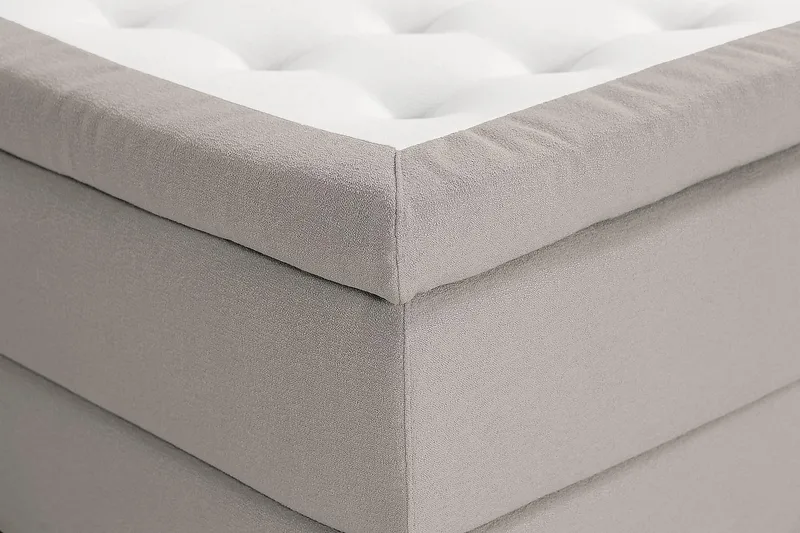 Oslo Lyx Kontinentalsäng Boucle 120x200 - Grå - Möbler - Säng - Kontinentalsäng