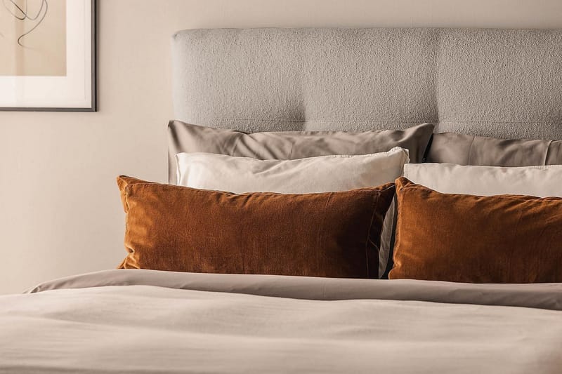 Oslo Lyx Kontinentalsäng Boucle 120x200 - Grå - Möbler - Säng - Kontinentalsäng