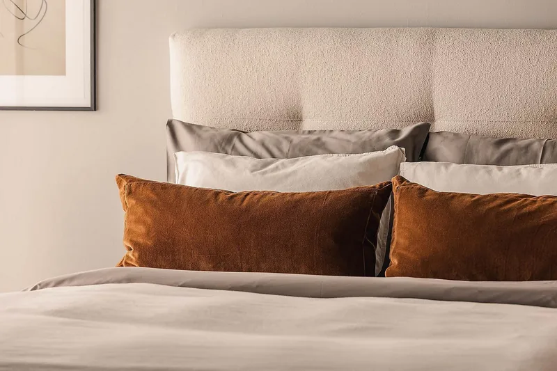 Oslo Lyx Kontinentalsäng Boucle 120x200 - Ljusbeige - Möbler - Säng - Kontinentalsäng