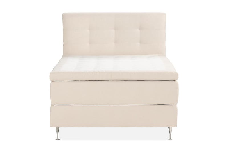Oslo Lyx Sängpaket Boucle 120x200 Knappad gavel, Ljusbeige