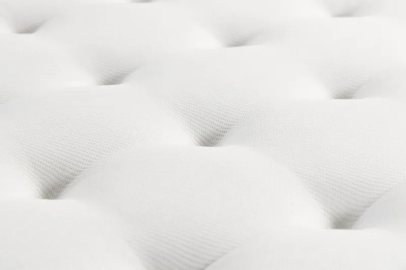 Oslo Lyx Sängpaket Boucle 120x200 Knappad gavel - Ljusbeige - Möbler - Säng - Kontinentalsäng