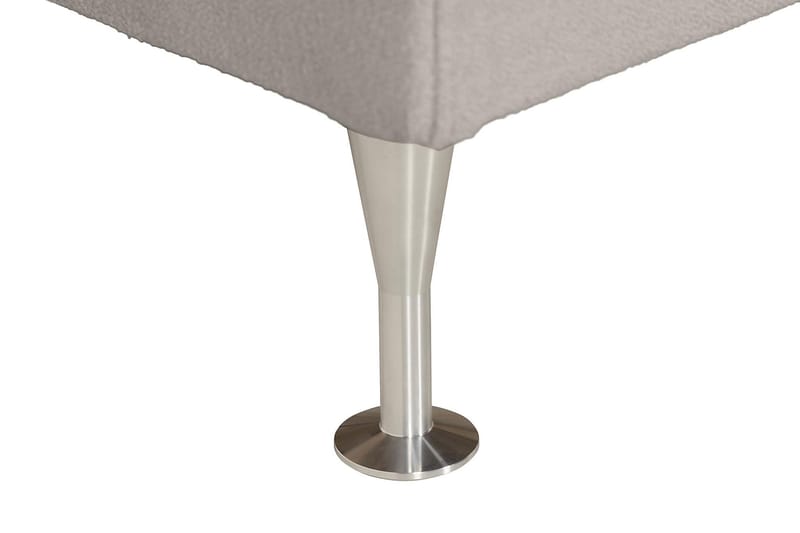 Oslo Lyx Sängpaket Boucle 140x200 Djuphäftad gavel - Grå - Möbler - Säng - Kontinentalsäng