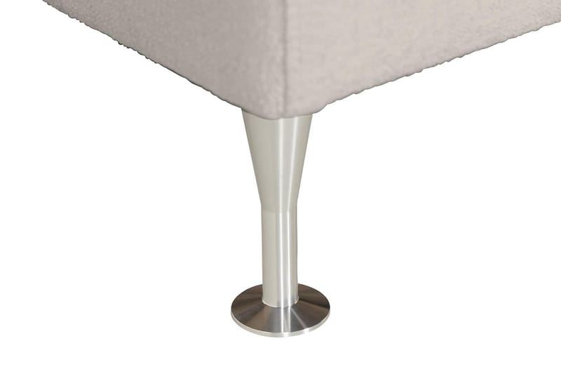 Oslo Lyx Sängpaket Boucle 160x200 Djuphäftad gavel - Grå - Möbler - Säng - Kontinentalsäng